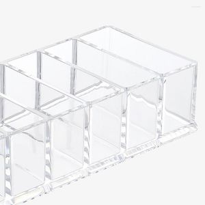 Boîtes de rangement 6/8 grilles cosmétique organisateur boîte vis support Transparent pratique compartiment tiroirs pour commode