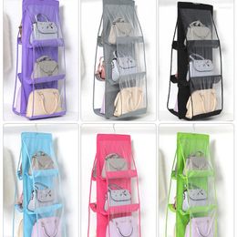 Opbergdozen 6 Pocket opvouwbare hangende tas 3 lagen portemonnee Organisator Deur Dundry Collection Hanger Closet