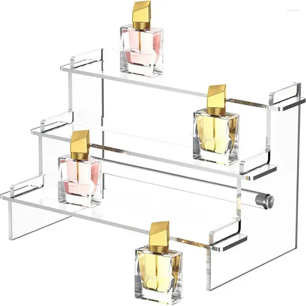 Boîtes de rangement en acrylique rack d'affichage de figure polyvalente jouet de la figurine organiser la maison avec des parfums à 3 couches pour une salle de nourriture