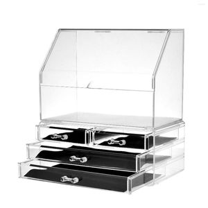 Opbergdozen Acryl Organizer voor cosmetica Make -up Clear Cosmetic Box Lades Sieraden