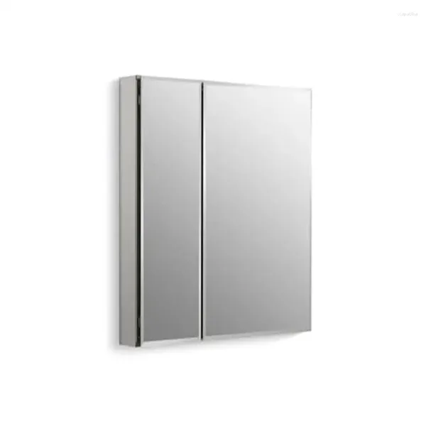 Boîtes de rangement armoire de salle de bain en aluminium avec étagères réglables et surface de porte en miroir complète ou monture encastrée CB-CLC3026FS