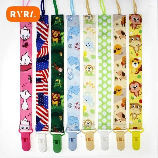 Boîtes de rangement Anti-perdost Toy Belt Animal Pattern portable 29cm Supplies Baby Pacificier Clip Cartoon - Multicolour en forme