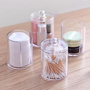 Boîtes de rangement accessoires de salle de bain en bambou régler le dispenseur de lotion liquide dispensateur coton coton support de porte