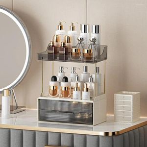 Opbergdozen badkamer ijdelheid organisator multi-laged rek met laden keuken kruidenhouder thee-kamerplank