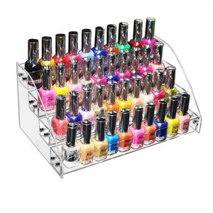 Opbergdozen Slaapkamer Acryl Make-up Salons Houder Dressoir Displaystandaard Meerlaags Nagellakrek voor thuis Tafelblad Trapezium