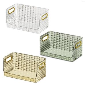 Opbergdozen bin decoratieve stapelbare open organizer doos sieraden voor lippenstiftwerkbenodigdheden koelkast pantry
