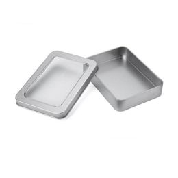 Opbergboxen bakken 10.7x7x3cm open raam metalen kisten tin stalen display verpakking kan sn1823 drop levering home tuin huiskeee of dhgcz