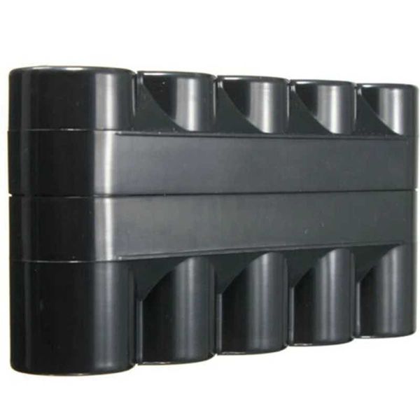 Boîtes de rangement Colons 1PCS 120 Boîte de boîtier de film pour prendre en charge 5 rouleaux Films sans équipement noire en plastique dur Q2405061