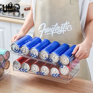 Opbergdozen Bakken 2 Laag Drank Opbergdoos Bier Drankjes Kan Frisdrank Fles Koelkast Pot Houder Auto Rolling Dispenser Keuken Koelkast Organizer 230629