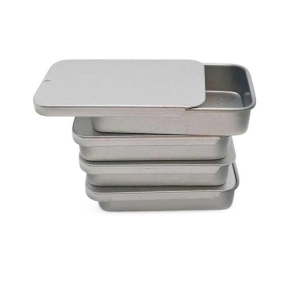 Boîtes De Rangement Bacs 500 Pcs / Lot 60X34X11Mm Taille Plain Slide Top Tin Box Rec Bonbons Cas Push Et Pl Drop Livraison Maison Jardin Houseke Dhjqs