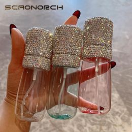 Boîtes de rangement Colgodes 60 ml Perfume Brotage Bling Diamond Diamant Transparent Rechargeable ATOMISER VID
