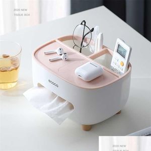 Opbergdozen Bins Abstastic Kitchen Desk Tissue Box Cosmetische opslag Organisator Woonkamer Home Decoratie Manager Organisatie DH7XG