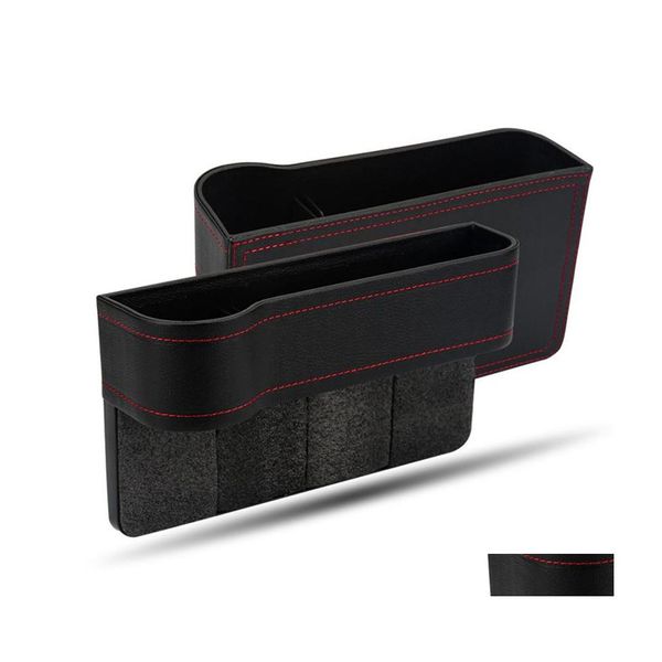 Boîtes De Rangement Poubelles Organisateur De Siège De Voiture Crevice Box Gap Slit Filler Titulaire Pour Portefeuille Téléphone Poche Accessoires Zxf101 Drop Delivery Dhkcg