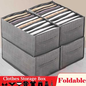 Cajas de almacenamiento Contenedores Ropa Organizador Caja Almacenamiento Pantalones Organizador Camiseta Jeans Ropa Vestir Organizador Ropa interior Sujetador Calcetines Organizadores de almacenamiento P230324