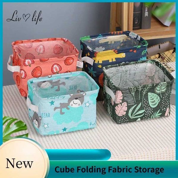 Boîtes de rangement bacs cube pliant tissu panier de placard organisateur des vêtements de bureau à domicile