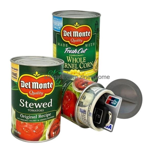 Cajas de almacenamiento Bins Den Diversión de comparación segura latas de alimentos Secretos Starting Container Kitchen Kitchen Cash Cash Mayor Delive Dhunj