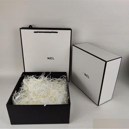 Boîtes de rangement Bacs concepteur emballage cadeau de grande capacité blanc par boîte sac à main sac à main