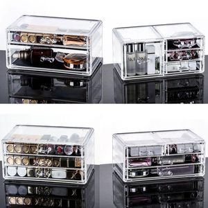 Opbergdozen Bakken Lade Make-up Organizer Cosmetica Box Organorador Maquillaje Transparante Plastic Lipstick Sieraden Display Stand