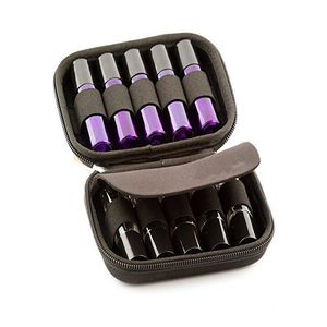 Opbergdozen Binnen Essentiële oliën Flesje Tas 10 Slots Kast Beschermt Rollers Travel Dragende organisator Purple/Black HolderStorage Binsstora