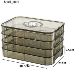 Boîtes de rangement Coubelles Bac de rangement à ordures avec 2/4 couches de grands porteurs de fissure empilables S24513