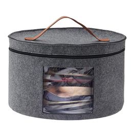 Opbergdozen Bins Hat Boxes For Women's Storage Filter uiterlijk Hat Organizer Box Large Hat Storage Box voor vrouwen Mannen die opslaan verschillende 230321