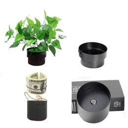 Boîtes de rangement Bacs Conteneur caché Pot de fleur Forme Boîte Surprise Secret PVC Acier DiversionSecurity Stash Coffre-fort Pots de cachette Organisation sûre 231124