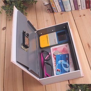 Caixas de armazenamento Bins Home Safe Box Piggy Bank Livro Secreto Dicionário Dinheiro Dinheiro Jóias Den Security Locker 210315 Drop Delivery G DHLR2