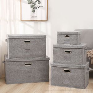 Boîtes De Rangement Poubelles Maison Boîte De Rangement Pliante Pour Vêtements Jouet Enfants Livre Autre Grand Espace Design De Mode Stockage Rrganizer Coton Naturel 230321