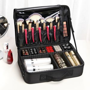 Boîtes de rangement Bacs Kits de maquillage de grande capacité Sac cosmétique de voyage pour femmes Portable Cosmet Beauty Case Nail Tool Valises Rouge à lèvres Organisateur 230830