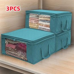 Scatole portaoggetti Cestini Grande capacità Vestiti non tessuti Trapunta Borsa portaoggetti Maglione antipolvere Coperta Organizer Scatola Pieghevole Custodia per smistamento Home Storage 230331