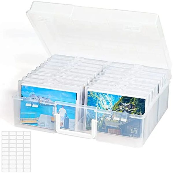 Boîtes de rangement Bacs Lifewit P o Box 4x6 Case 18 Inner Keeper Clear Seed Organizer Craft 231011