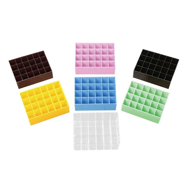 Boîtes de rangement Bacs Porte-Rouge À Lèvres Organisateur De Maquillage Cosmétique Boîte Conteneurs Brillant À Lèvres Présentoir En Plastique Transparent # 763