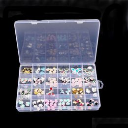 Opbergdozen Bakken Nieuwste Plastic 24 Slots Verstelbare Sieraden Opbergdoos Case Craft Organizer Kralen Dus Diversen Container Drop Deli Dhk8N