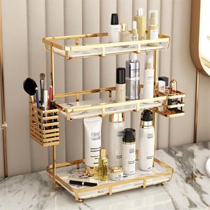 Opbergdozen Bakken Nordic Badkamer Rek Houder Multi-layer Lippenstift Make Organizer Huishoudelijke Grote Capaciteit Desktop Cosmetische T2344