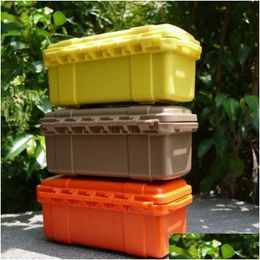 Boîtes de rangement Bacs de conteneurs extérieurs étanches à l'air étanches empêchent les vibrations Boîte de transport Caja de Alenamiento Pl Stico Grande LS D Dhkkx