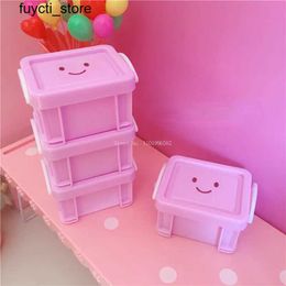 Boîtes de rangement Colonaires Pinktop Plastique Boîte de rangement en plastique Children Children Bureau de rangement Small OBJE