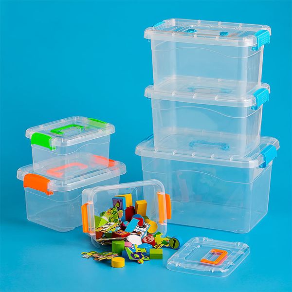 Cajas de almacenamiento Contenedores Contenedor portátil Organización del hogar Organizador de ropa Caja de baño Contenedores de juguetes de plástico 220830