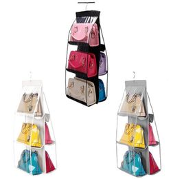 Boîtes de rangement Colgodes PVC Fiber Handsbag Hanging Organizer Sac respirant et coutures fortes pour stocker les sacs à main crossbody7110323