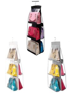 Boîtes de rangement Colbures PVC Fiber Handsbag Hanging Organizer Sac respirant et coutures fortes pour stocker les sacs à main crossbody6821792