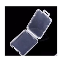 Boîtes de rangement bacs Shatter Container Box Protection Case de cartes mémoire Boîtes de cartes de cartes CF Tool Plastic Transparent Drop Livrot Home Garden Ho Dhmks