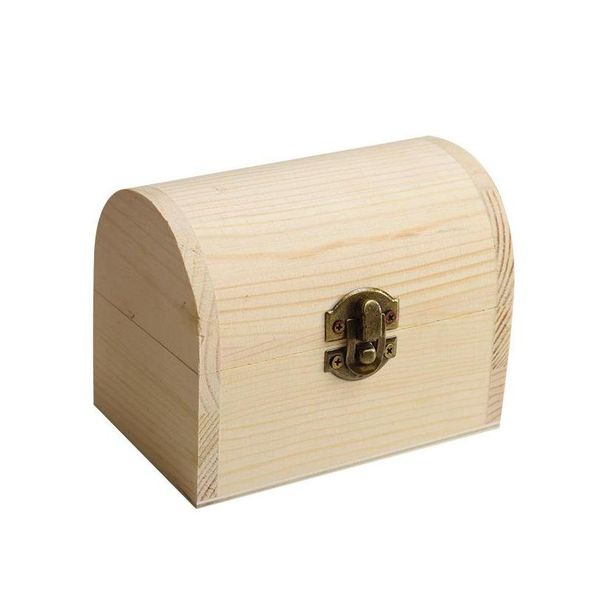 Boîtes de rangement bacs en bois naturel en bois arqué en bois grand et moyen bricolage argile peinte blanche vierge faite à la main lx4412 drop livraison dhmyu