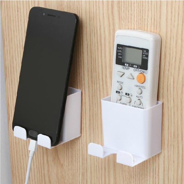 Cajas de almacenamiento, contenedores, caja organizadora montada en la pared, caja de aire acondicionado con Control remoto, soporte para enchufe de teléfono móvil, contenedor de soporte, 1 pieza