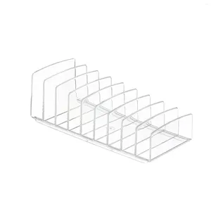 Opbergdozen Clear Makeup Palet Organizer Diverided Secties Stand Rack voor Lipstick Lip Gloss Bronzer