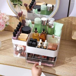 Opbergdozen Cosmetische Box Compartimenten Ontwerp Make-up Organizer Met Transparante Laden Voor Thuis Badkamer