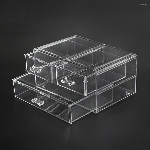 Boîtes de rangement Cosmetic Box Organisation Container Table Top Table Top Making Dother Base