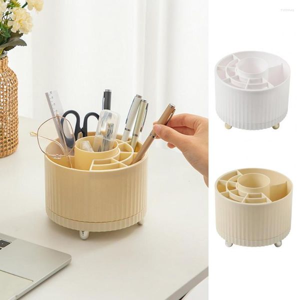 Boîtes de rangement Boîte à cosmétiques Compartiment en plastique Organisateur de maquillage Base stable rotative à 360 degrés Conteneur de cosmétiques Approvisionnement domestique