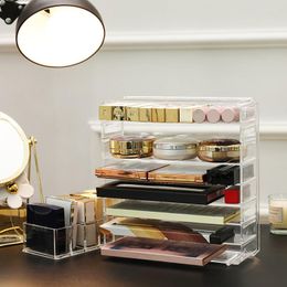 Boîtes de rangement organisateur cosmétique pour salle de bain commode chambre organisateurs de maquillage durables plateau boîte Joyero Maquillaje