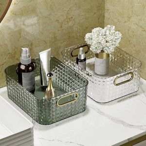 Boîtes de rangement Cosmetics Boîte du ménage Drinries Container Maling Up Tool Organisateur Organisateur Home Bathroom Transparent