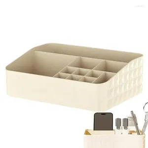 Opbergdozen Bureau Top Make-up Organisator Vanity Brush Briefpapier Box Home Organisatie Accessoires Voor Sieraden Sleutels