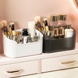 Cajas de almacenamiento, caja de cosméticos de escritorio, artículos de tocador, recipiente para bastoncillos, accesorios de baño, cepillos, estuche organizador de maquillaje, lápices labiales